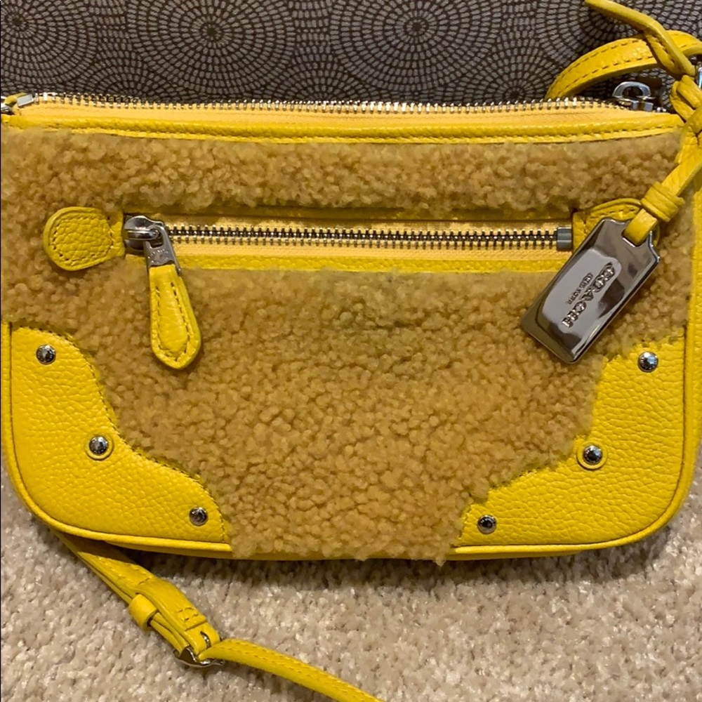 Yellow Coach bag